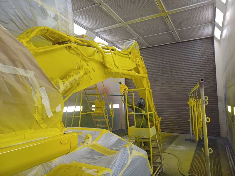 Application peinture industrielle cromadex sur machine TP