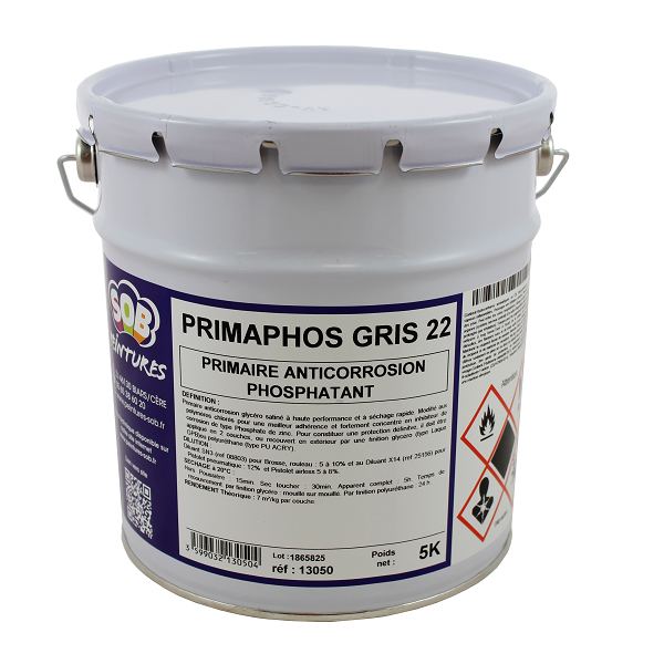 PRIMAIRE ANTICORROSION PHOSPHATANT PRIMAPHOS GRIS