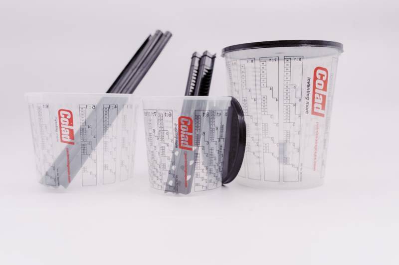 GODETS PLASTIQUES DE PREPARATION ET COUVERCLES